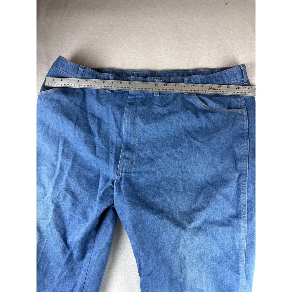 Wrangler‎ Regular Fit Blue Denim Jeans 48 x 30 85498LB Mens Straight Leg